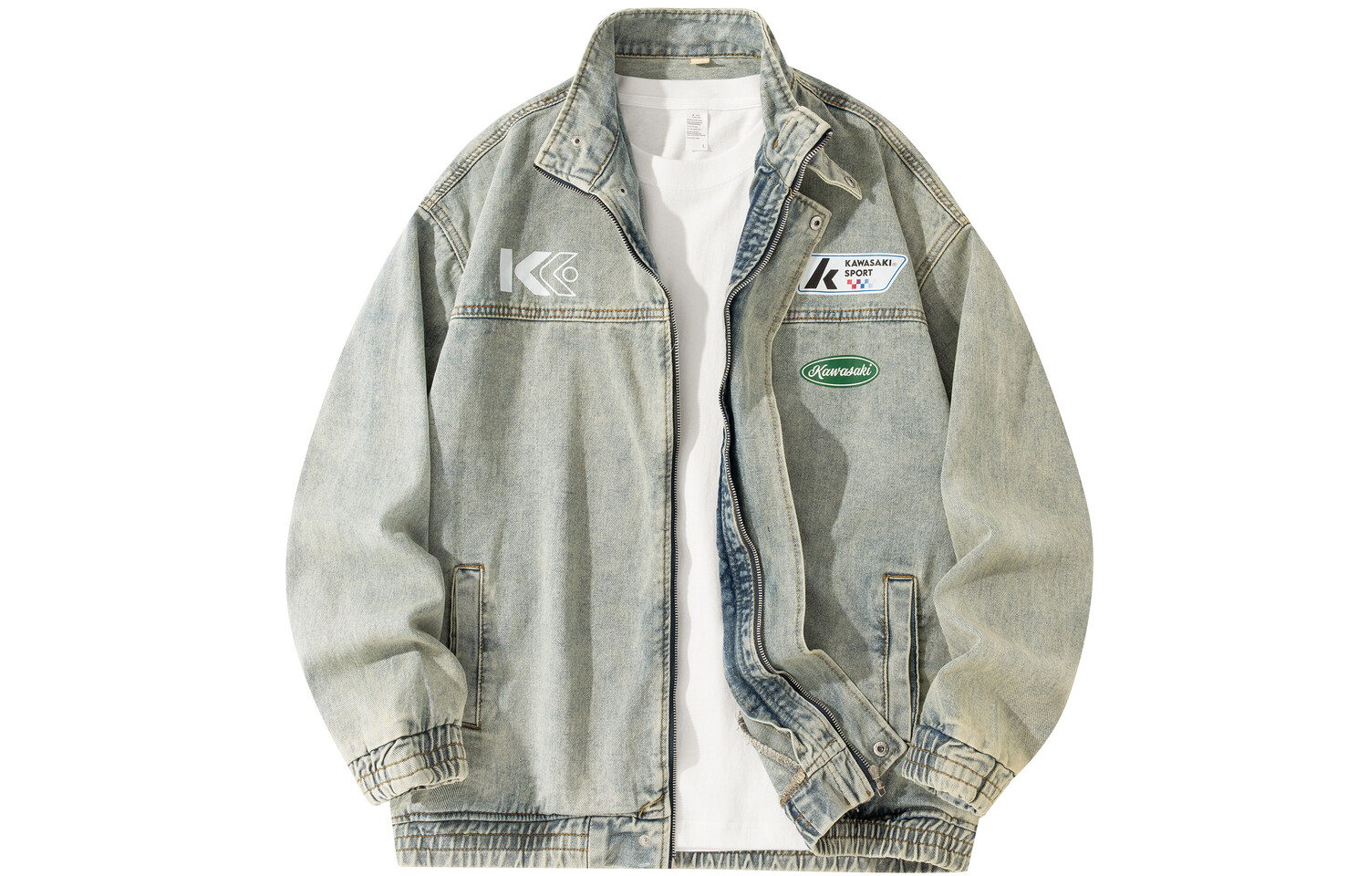 

Джинсовая куртка унисекс Kawasaki, цвет Vintage Blue