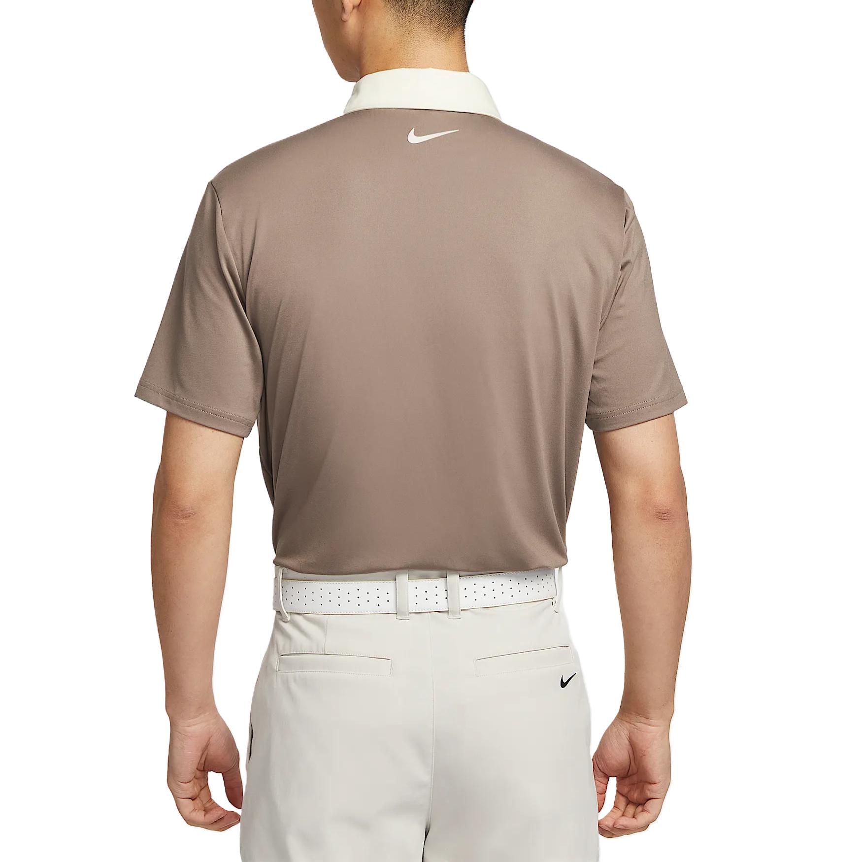 Мужская одежда для гольфа Dri Fit Sable Brown/Light Ivory White/Light Ivory White Nike, коричневый/светло-белый — фото 3