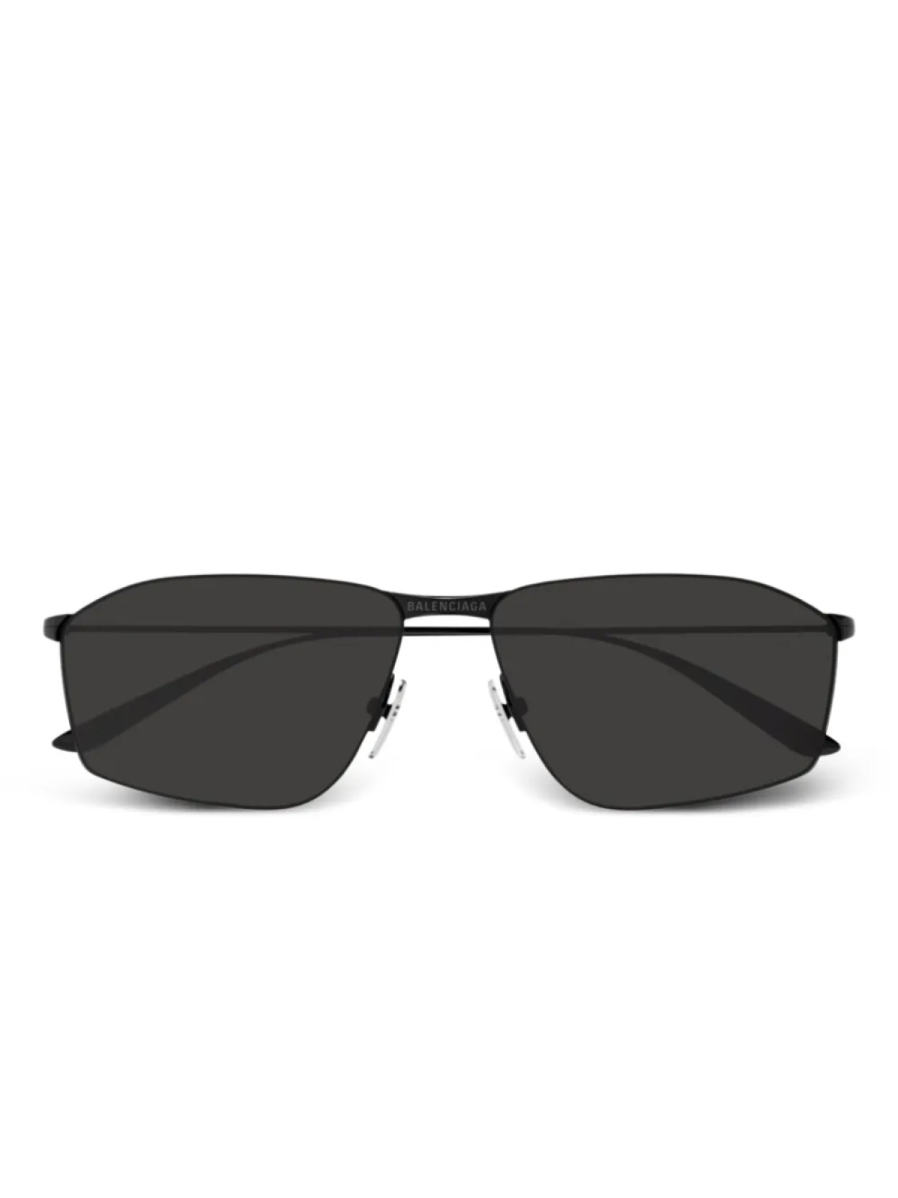 

Солнцезащитные очки в угловатой оправе Balenciaga Eyewear, черный