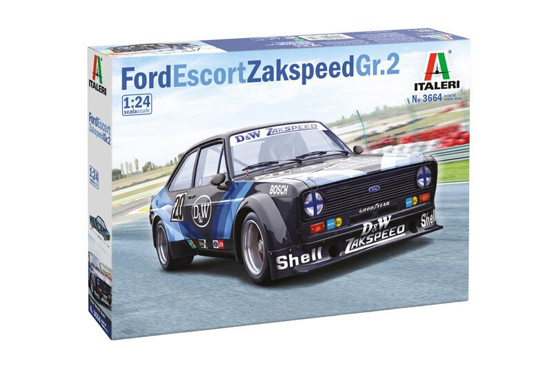 

Пластиковая модель Спорткар I3664 1:24 FORD ESCORT ZAKSPEED Gr 2. Italeri