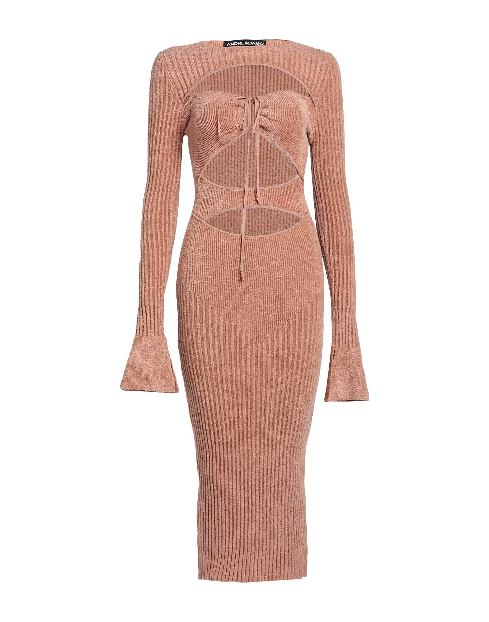 

Платье миди Andreādamo, абрикосовый