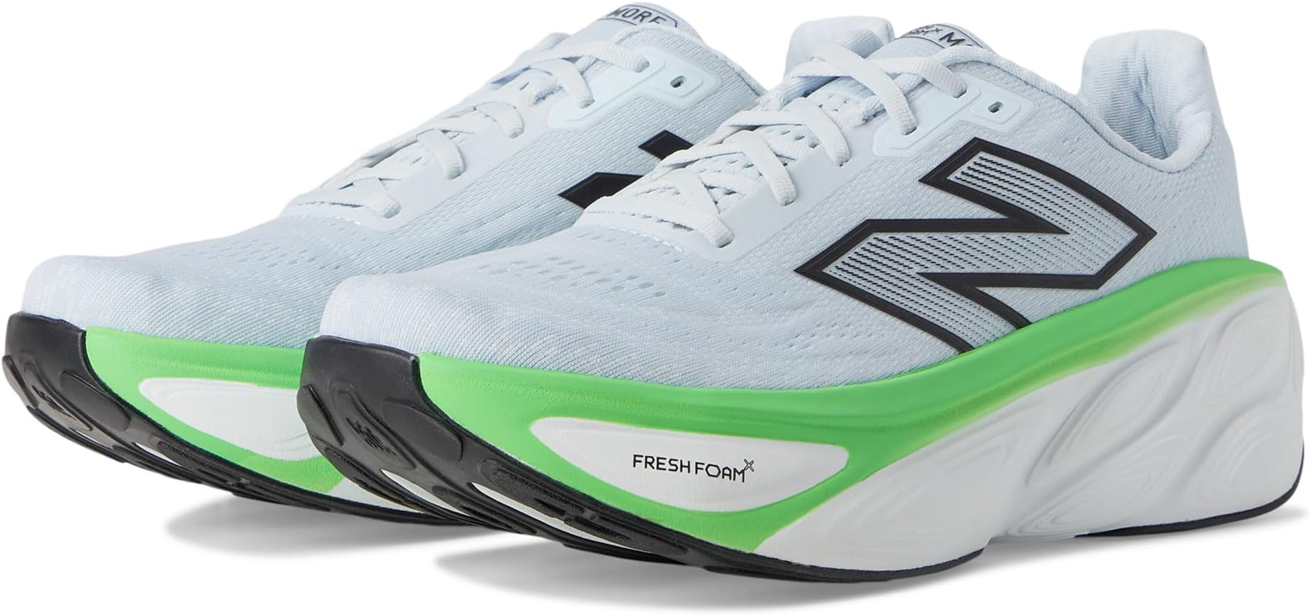 

Кроссовки New Balance Fresh Foam X More v5, цвет Ice Blue/Electric Jade/Black