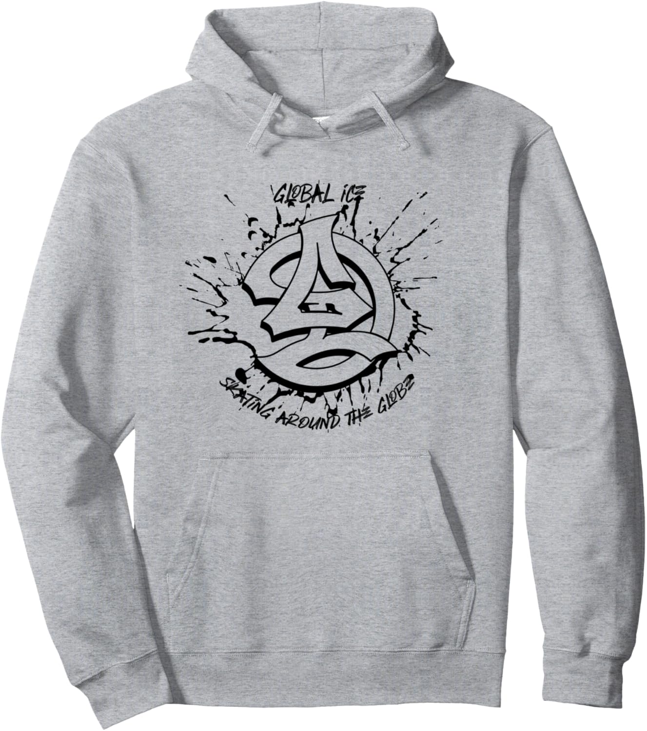 

Официальная толстовка Global Ice - Around the Globe - Skatewear Hoodie, серая (серый меланж)