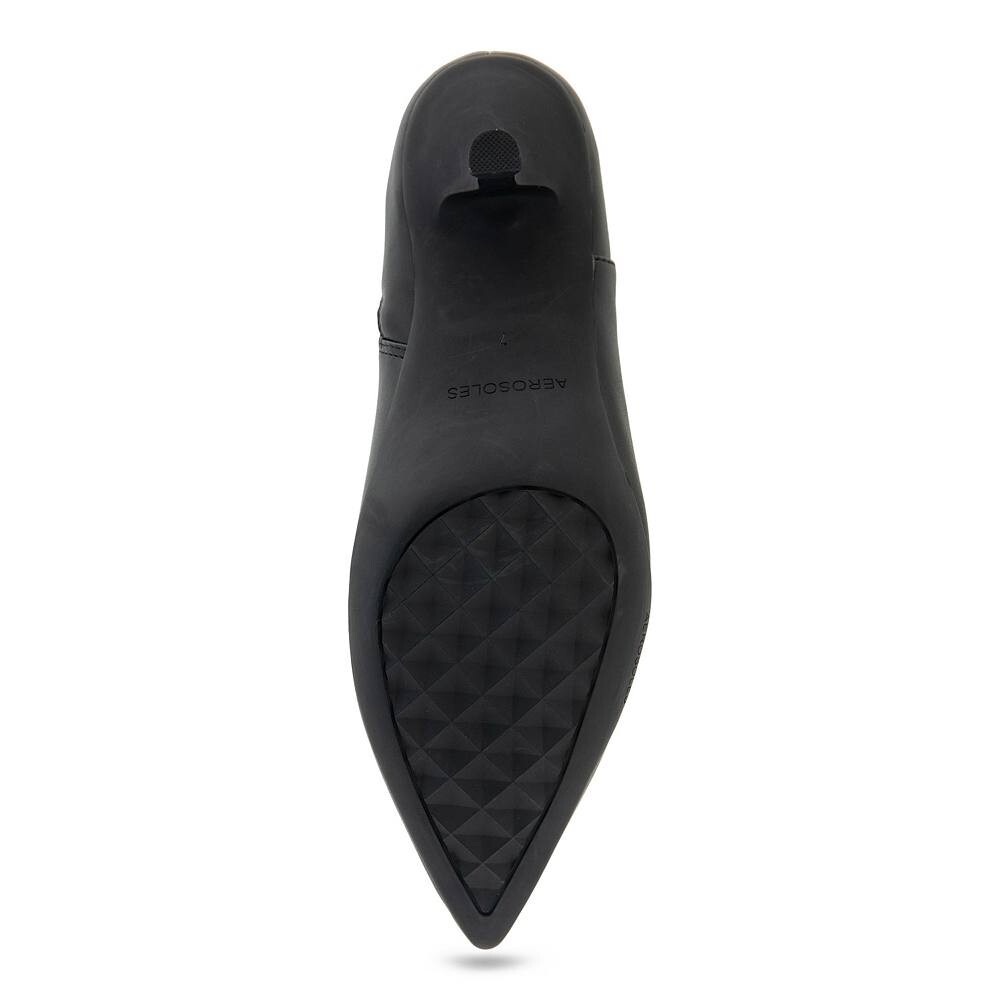 Женские ботильоны на каблуке Aerosoles Lasko, цвет Black Patent Crinkled — фото 2