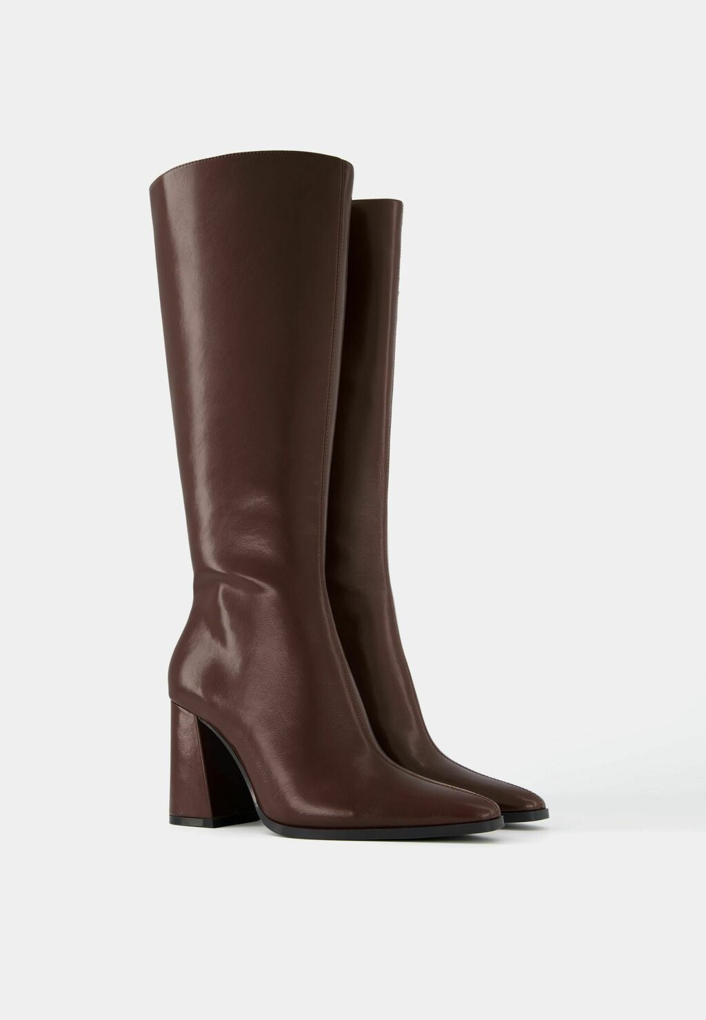 Сапоги Bershka, темно-красный