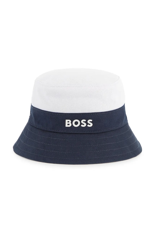 

Детская двусторонняя хлопковая шляпа Boss, темно-синий