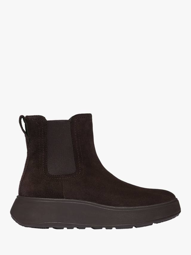 F-Mode Stitch Suede Chelsea ботинки FitFlop, Chocolate Brown