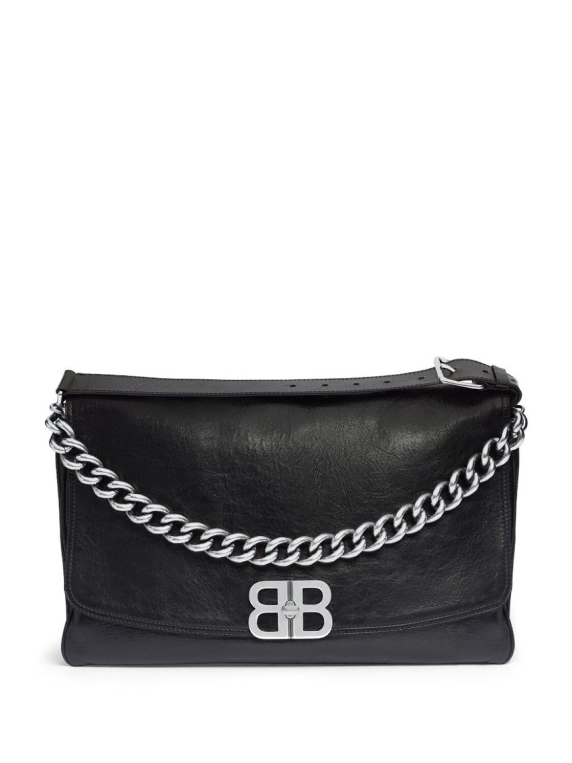 

Сумка на плечо Balenciaga с логотипом, черный