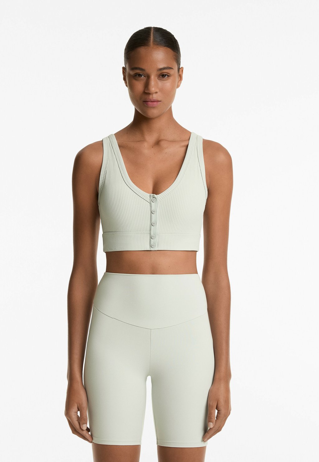 

Топ RIB COMFORTLUX OPEN BACK HENLEY OYSHO, зеленый