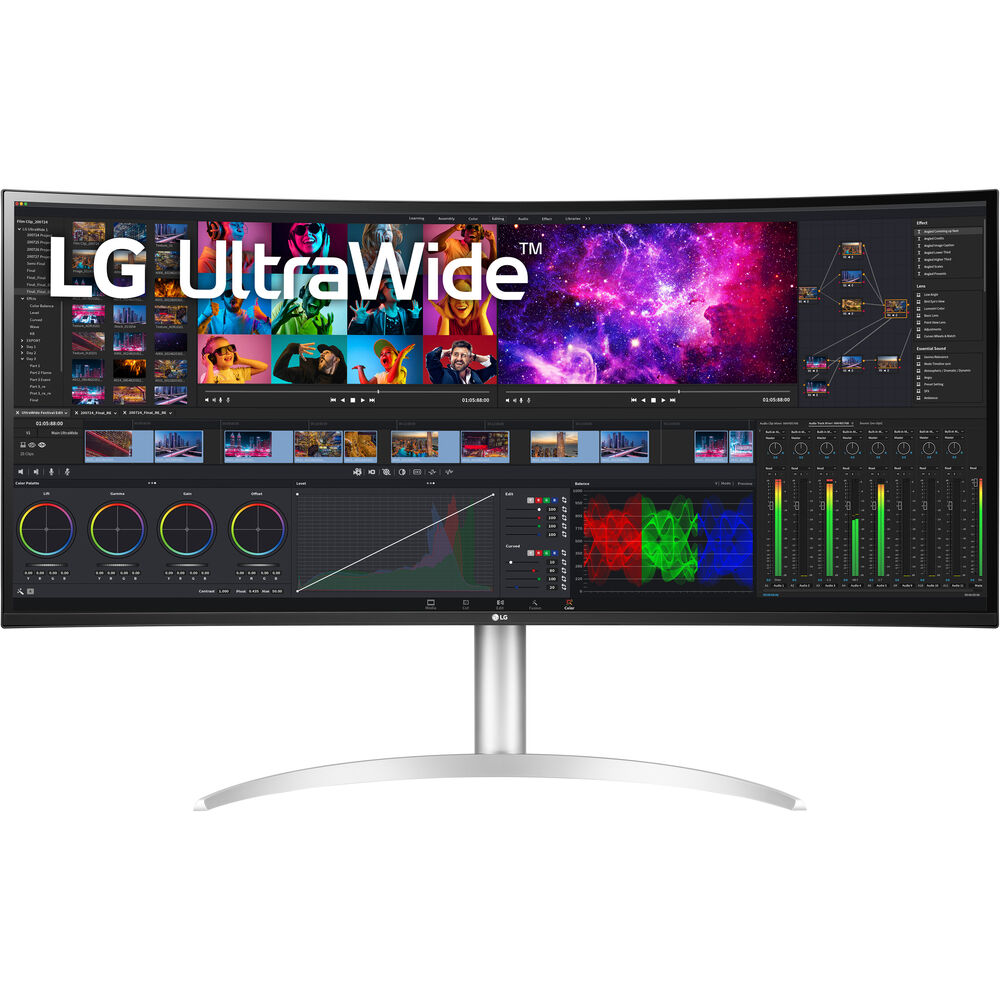 

LG BP95C-W 39,7-дюймовый изогнутый сверхширокий дисплей 2160p HDR