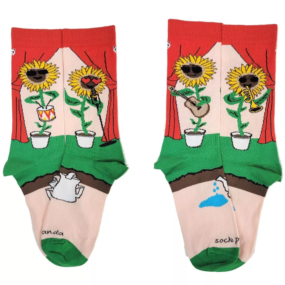

Носки Rock'n Sunflower Band от Sock Panda (женские размеры, взрослые, средние)