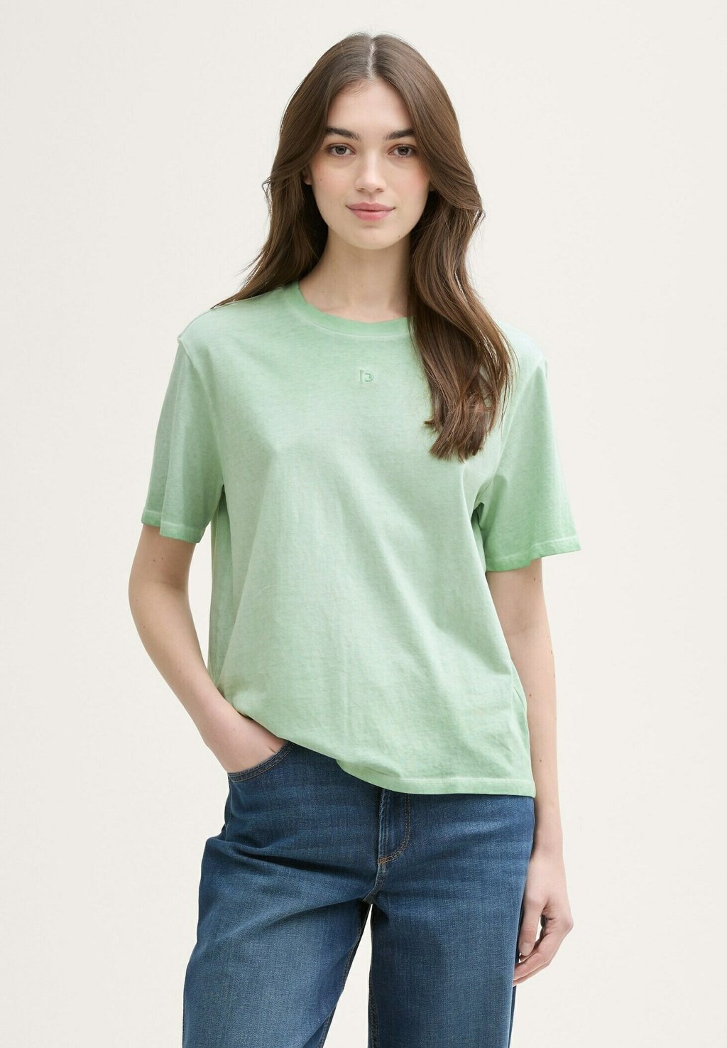 

Базовая футболка BOXY FIT TOM TAILOR DENIM, бирюзовый