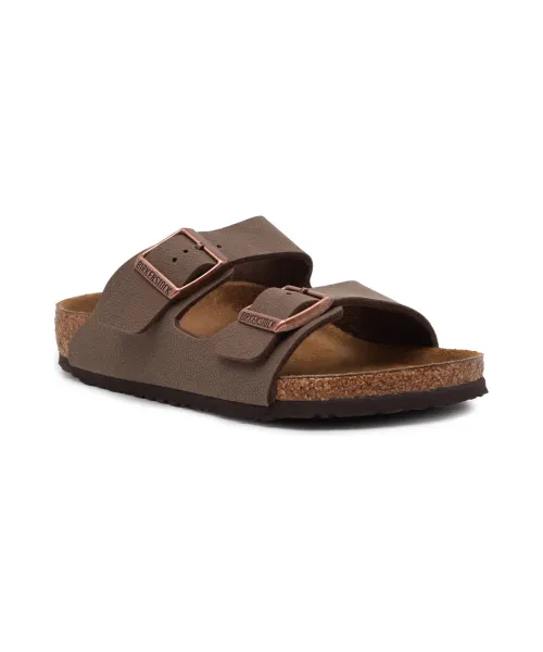 

Тапочки из кожи Аризона Narrow fit Birkenstock, коричневый