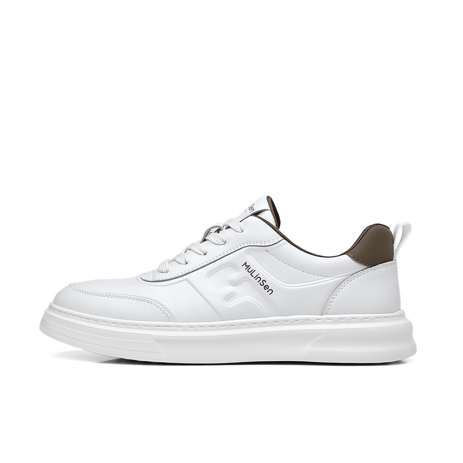 

Mulinsen Мужские белые кеды низкие, цвет White