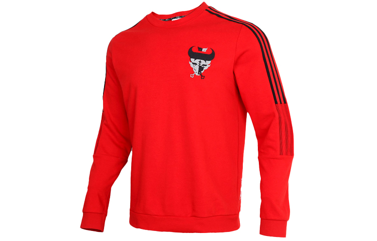 Футболка коллекции Китайского Нового года Мужская Bayern Red Adidas, Баварский красный — фото 2