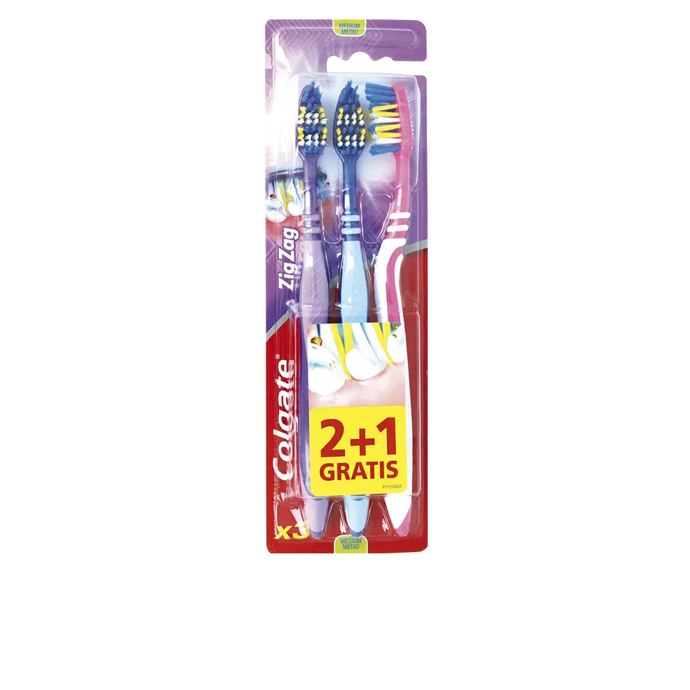 

Зубная щетка Zig zag cepillo dental #medio Colgate, 3 шт.