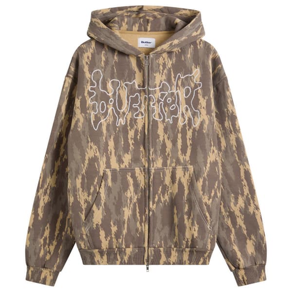 

Толстовка на молнии с пятнами Butter Goods, Washed Camo