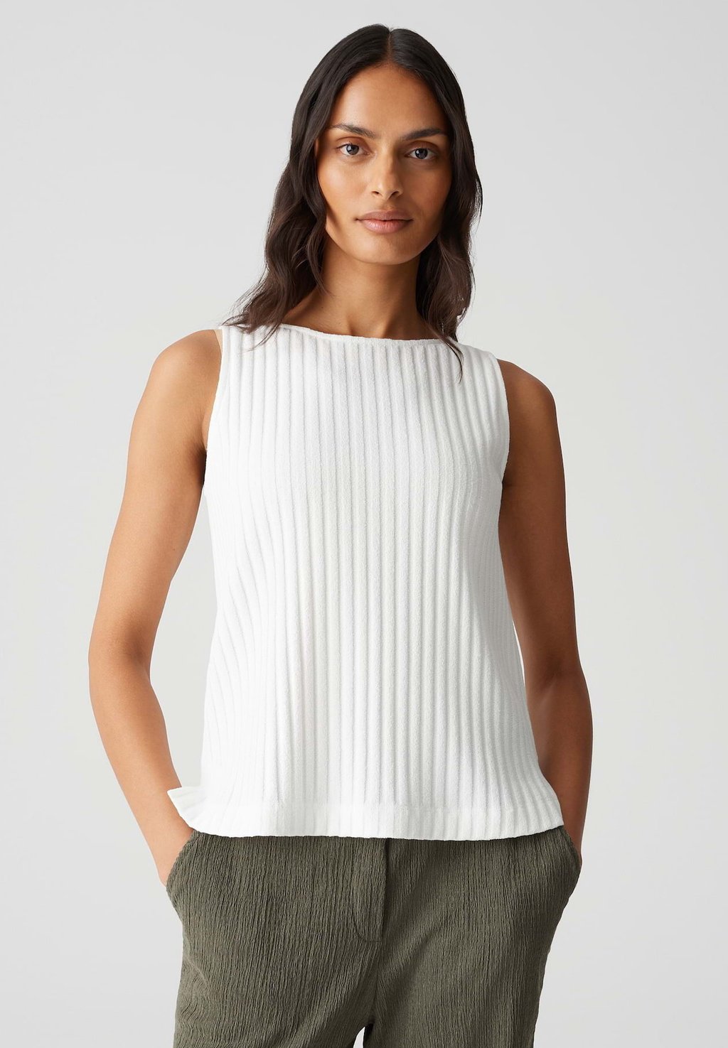 

Топ REGULAR FIT RIB OPUS, белый