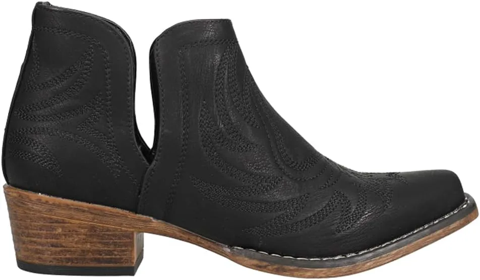 

Женские повседневные ботинки Roper Ava с леопардовым узором, открытым носком, низким каблуком 1-2" - серый, черный