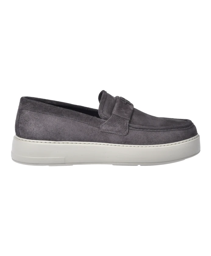 

Замшевые лоферы Baldinini, серый