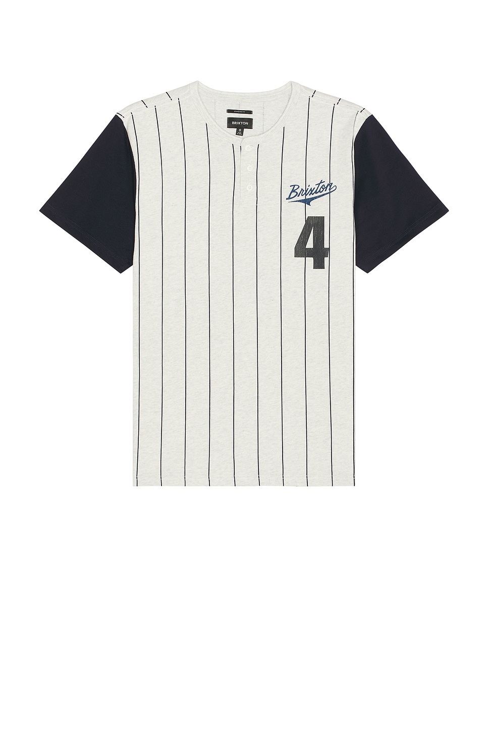 

Футболка для бейсбола Brixton, heather grey ash & washed navy