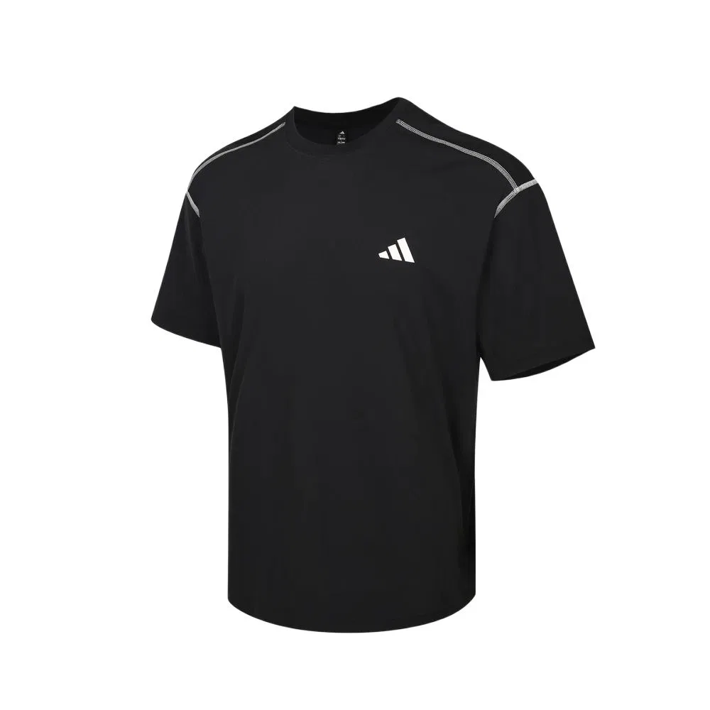 Футболка мужская black crew neck moderate Adidas
