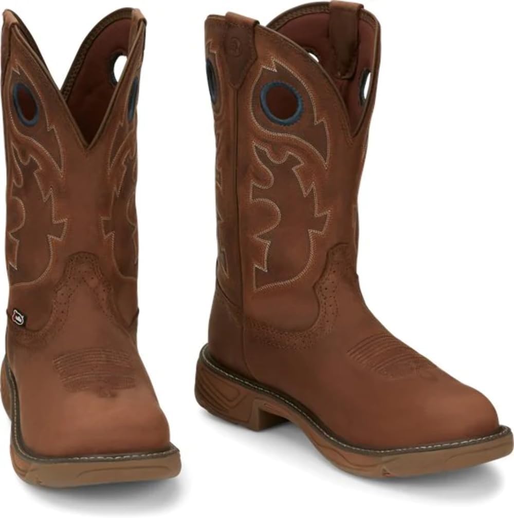 

Мужские ботинки Justin Men's Rush Barley Western с мягким носком - Se4332, коричневый