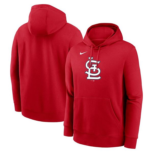 Толстовка с капюшоном мужская red st louis cardinals logo club fleece pullover Nike — фото 2
