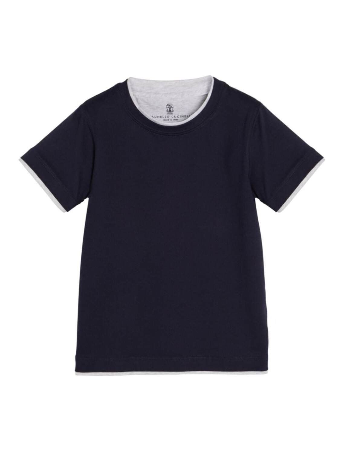 

Brunello Cucinelli Kids футболка с круглым вырезом, синий