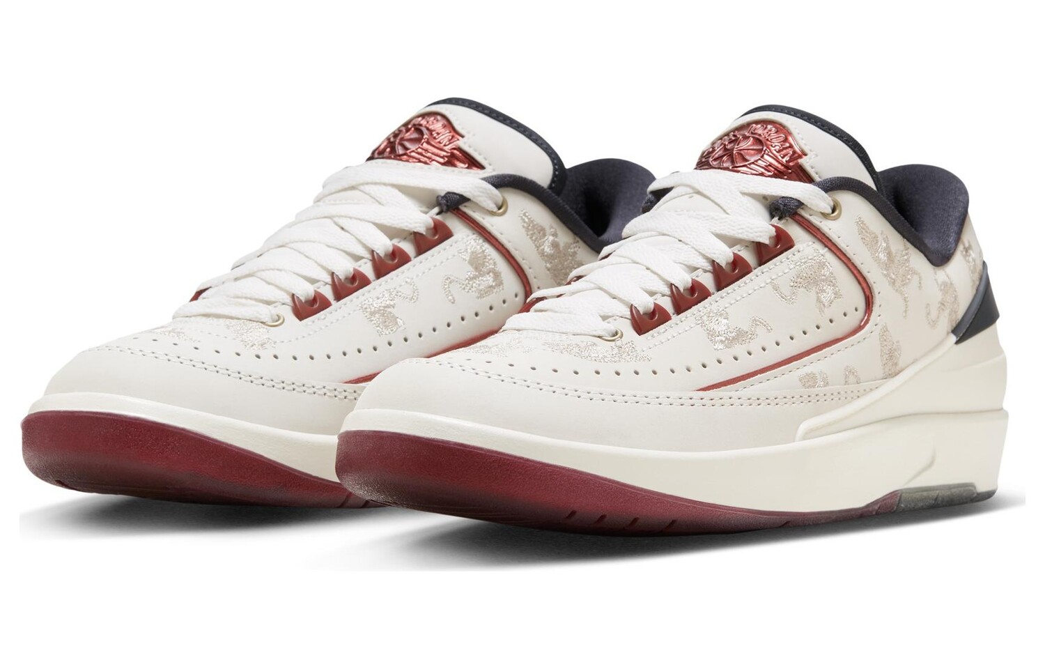 Jordan Air Jordan 2 Винтажные баскетбольные кроссовки женские, White — фото 3
