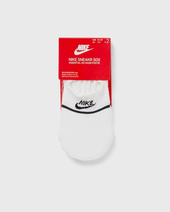 

Носки Nike No-Show Footies (2 Pairs), белый/черный