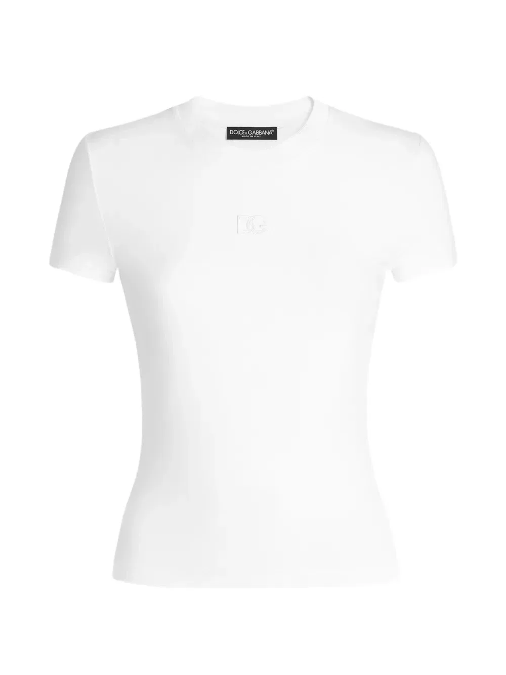 Футболка из джерси с вышивкой DG Dolce & Gabbana, белый