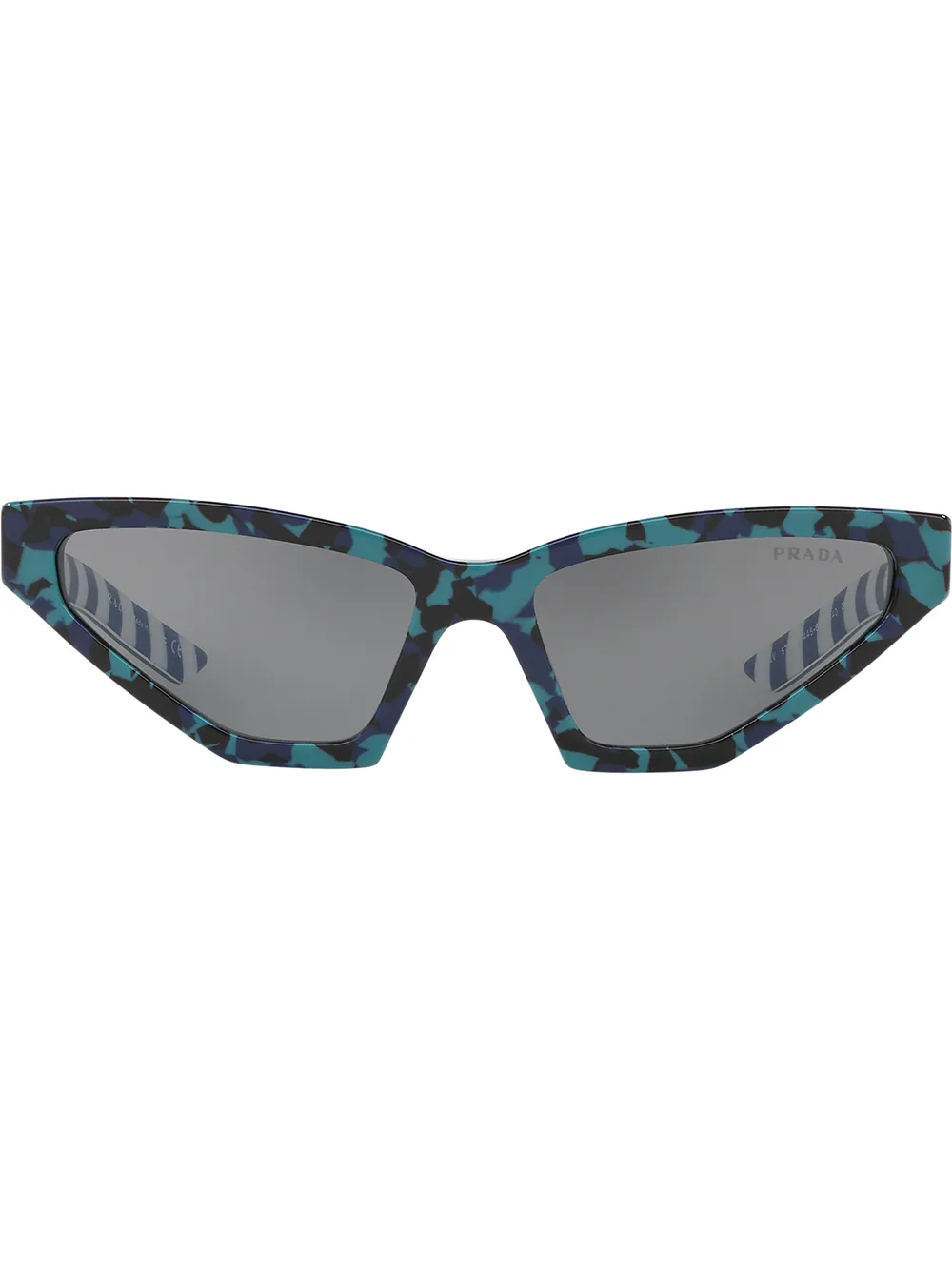 

Солнцезащитные очки Disguise с камуфляжным узором Prada Eyewear, зеленый