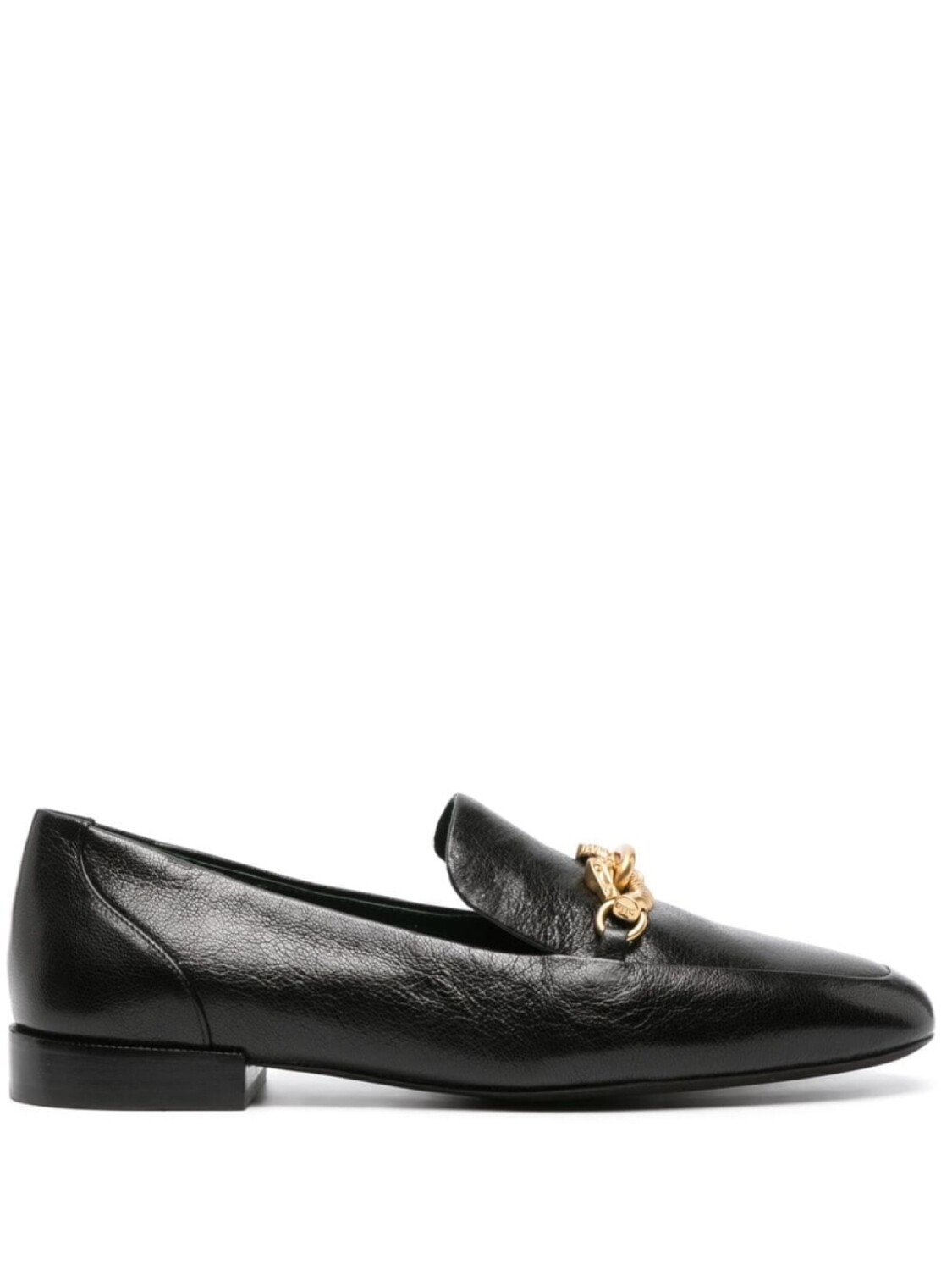 

Tory Burch Jessa Horsehead-detail leather loafers, черный