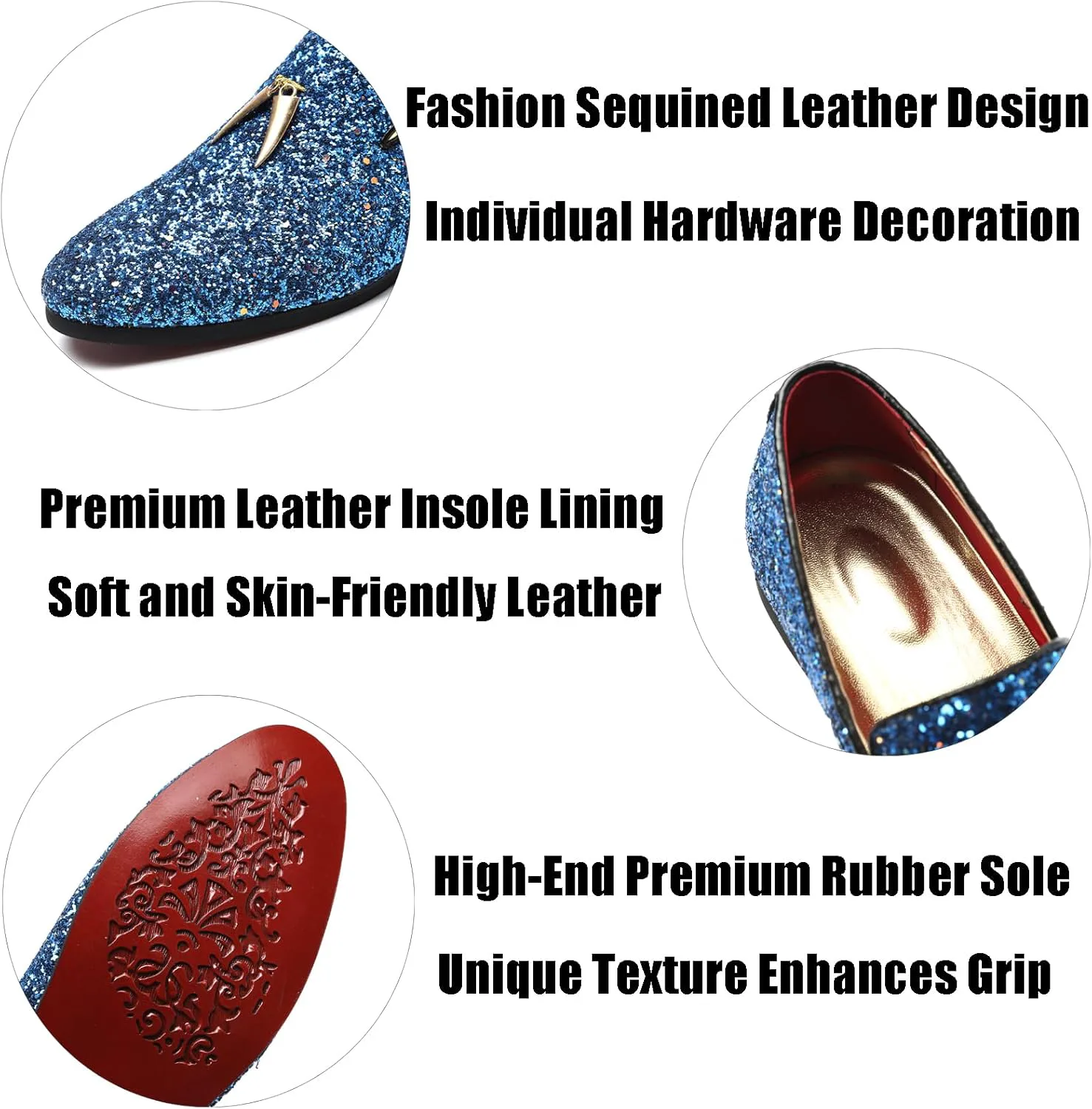 

Мужские остроносые металлические лоферы KCTRFSJ без шнурков, праздничные повседневные блестящие стильные туфли на свадьбу, выпускной или деловые мероприятия, синий