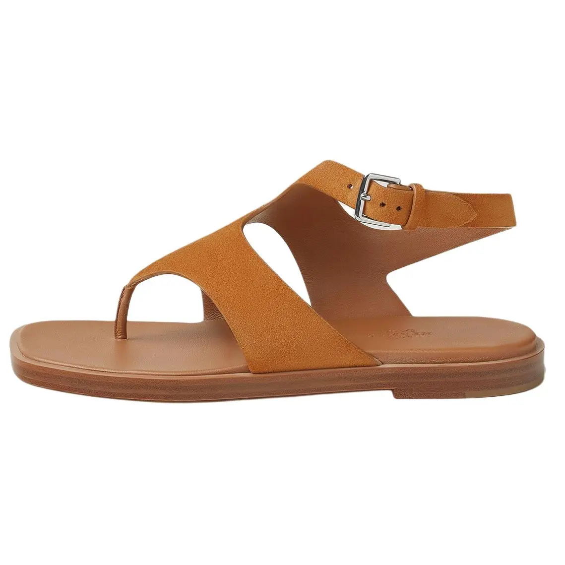 HERMES Сандалии Karen One Strap, женские, коричневые