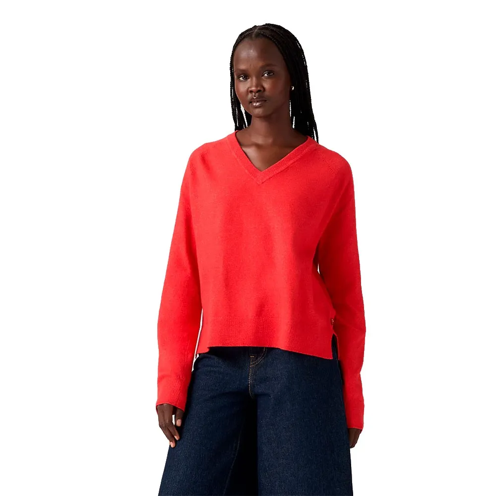 

Свитер Levi's Super Soft с V-образным вырезом, красный