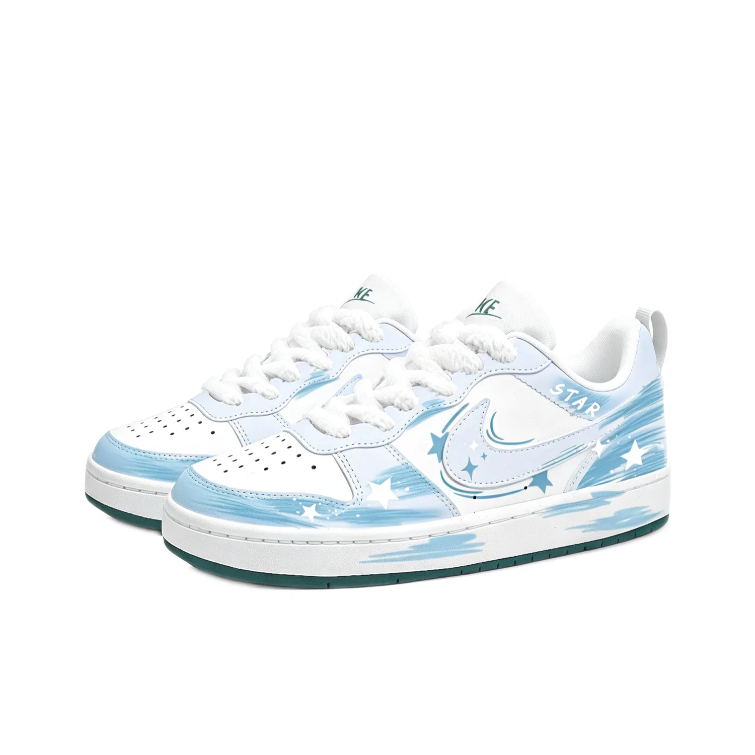 Кроссовки детские Nike Court Borough 2 Sky Blue — фото 4
