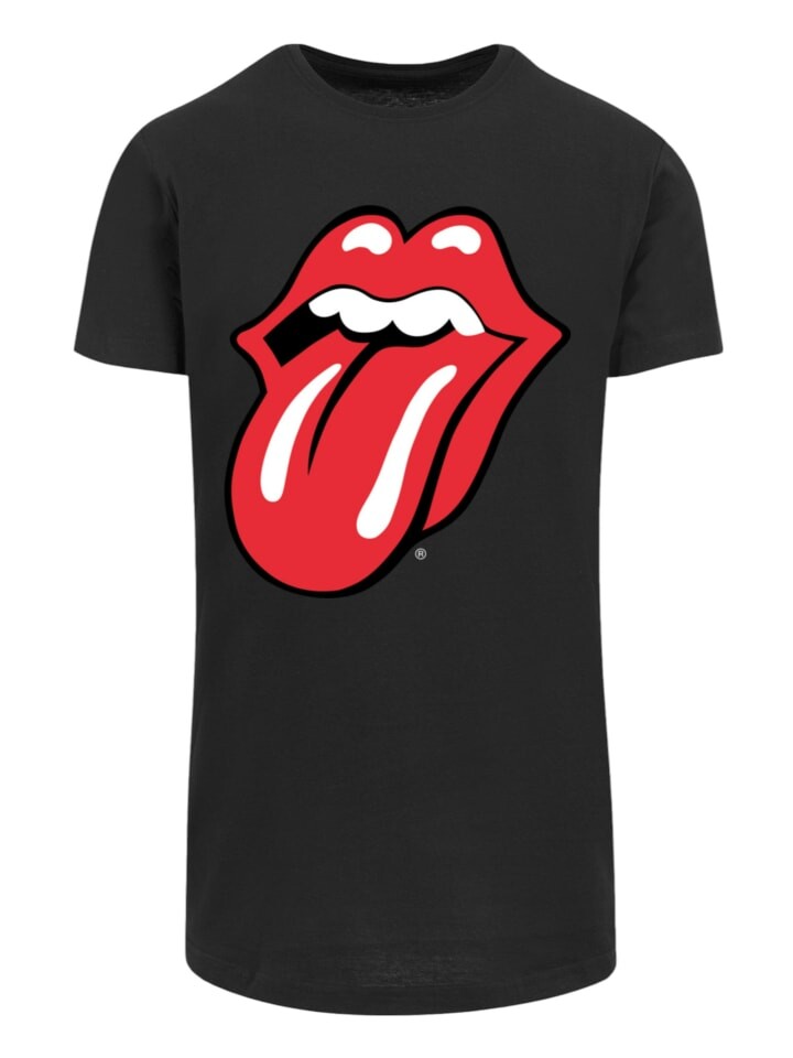 

Футболка F4NT4STIC Long Cut T-Shirt The Rolling Stones Zunge, черный