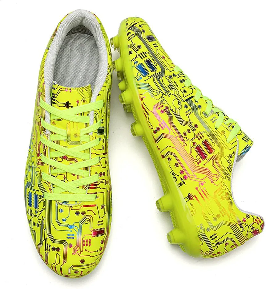 

Унисекс низкие футбольные бутсы AG для тренировок, противоскользящие и износостойкие футбольные кроссовки WELRUNG, желтый