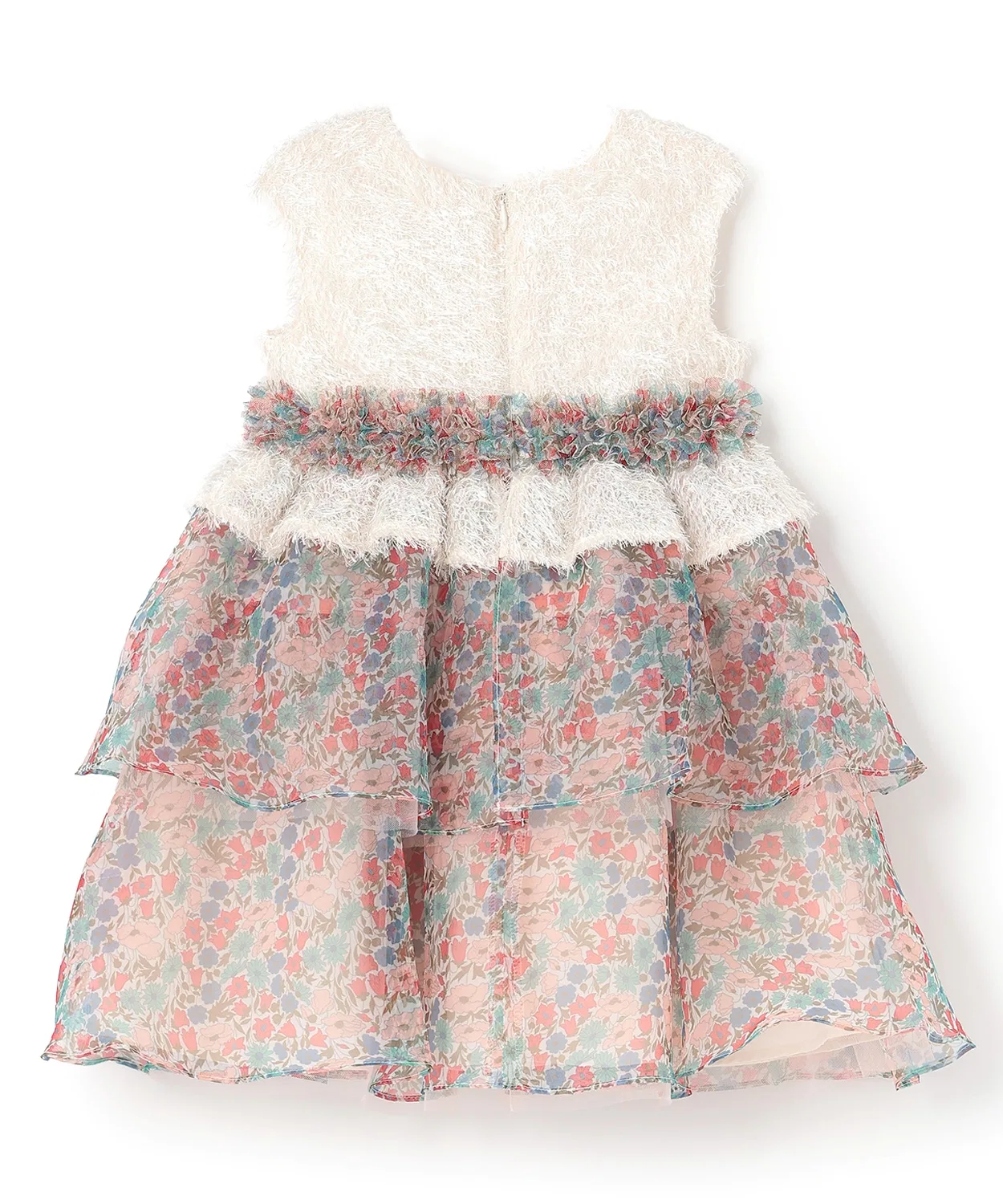 Платье Liberty Organza с принтом Poppy & Daisy, японское производство, розовое — фото 2