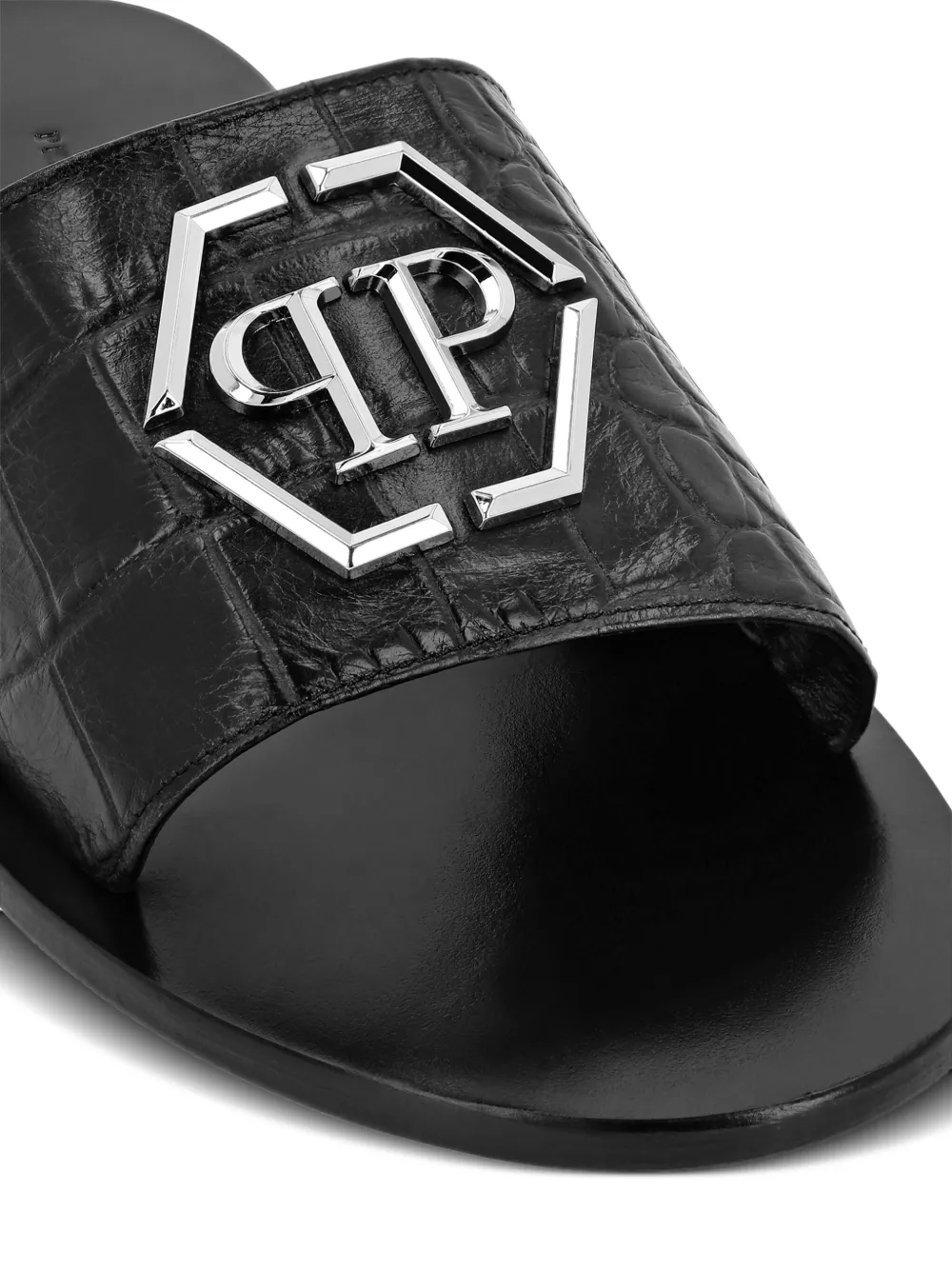 Сандалии с логотипом Philipp Plein, черный — фото 3