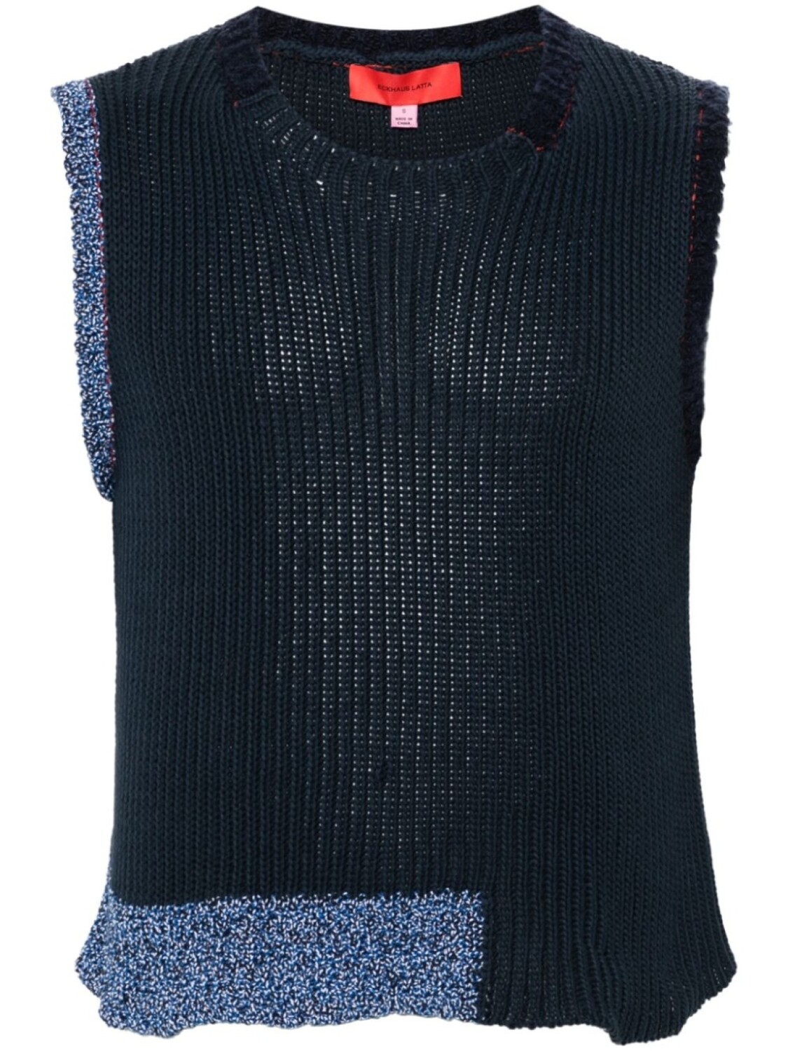 

Eckhaus Latta топ Cinder в рубчик, синий
