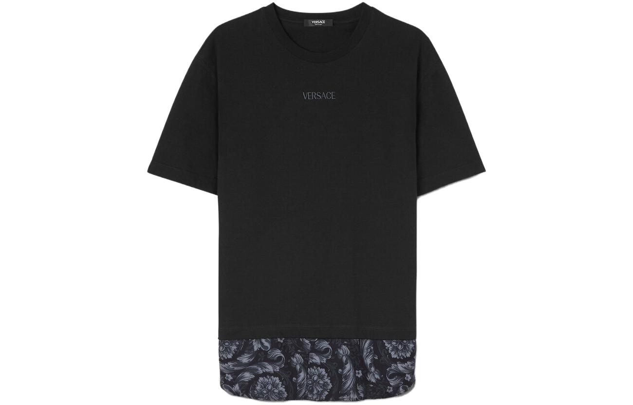 

Футболка с принтом Barocco VERSACE, черная