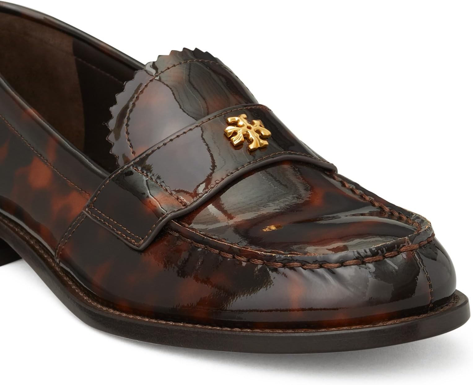 Лоферы Tory Burch Women's Classic Loafers, Tortoise Patent — фото 4