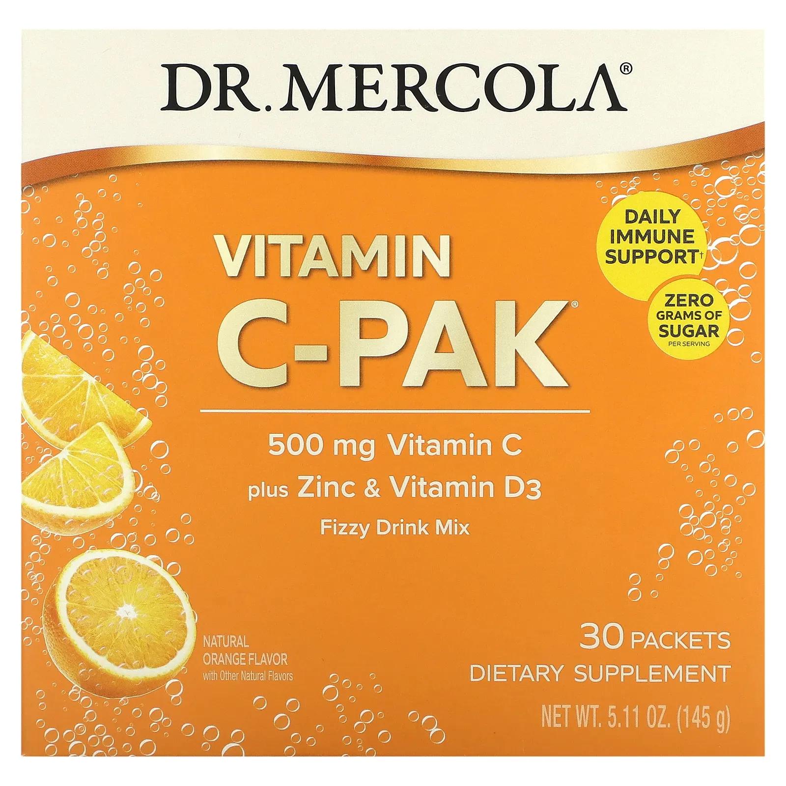 

Dr. Mercola Витамин C-PAK натурального апельсина 30 шт.