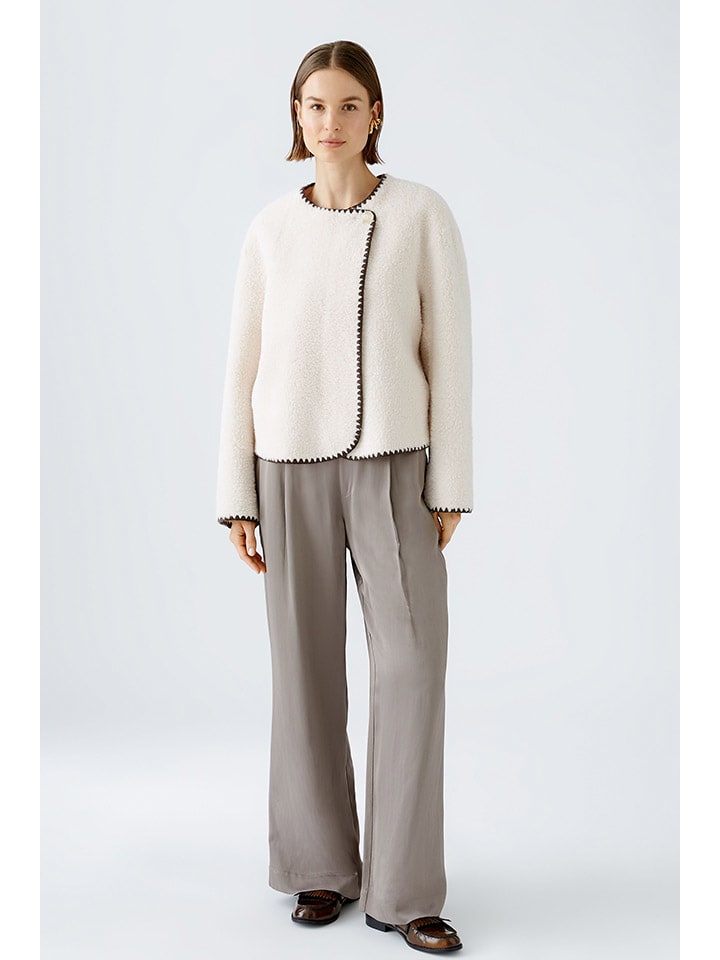 

Oui Куртка переходного цвета кремово-коричневого оттенка