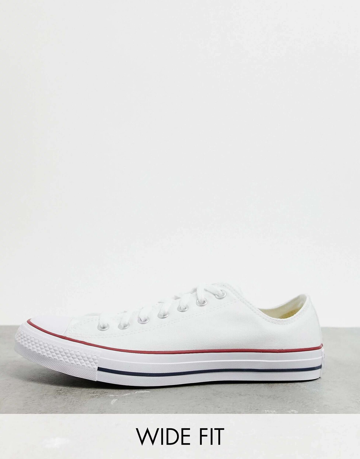 Белые кроссовки Converse Chuck Taylor All Star Ox Wide Fit