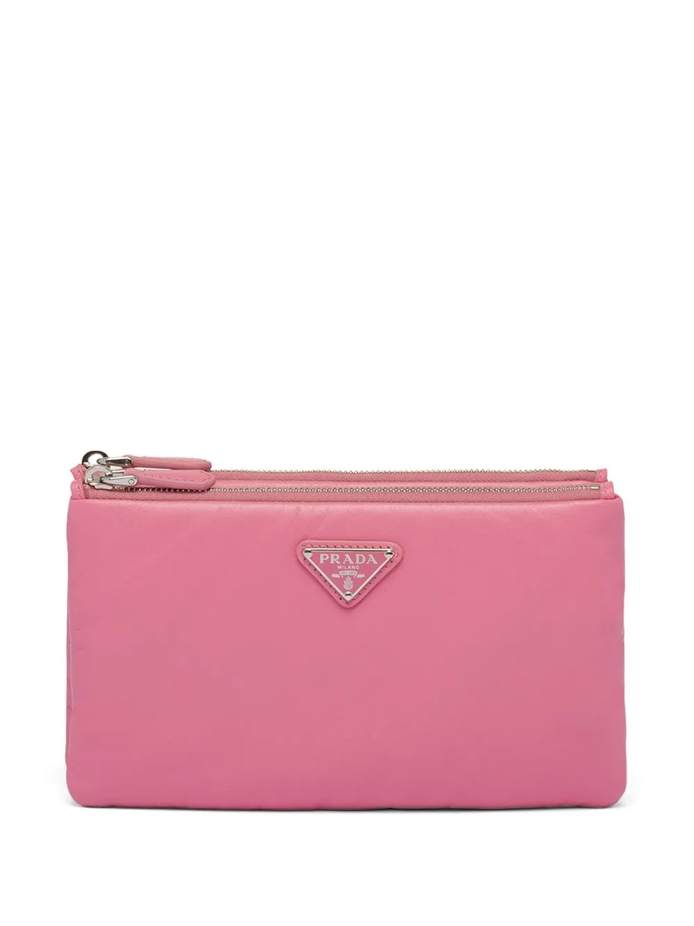 

Клатч с логотипом Prada, розовый