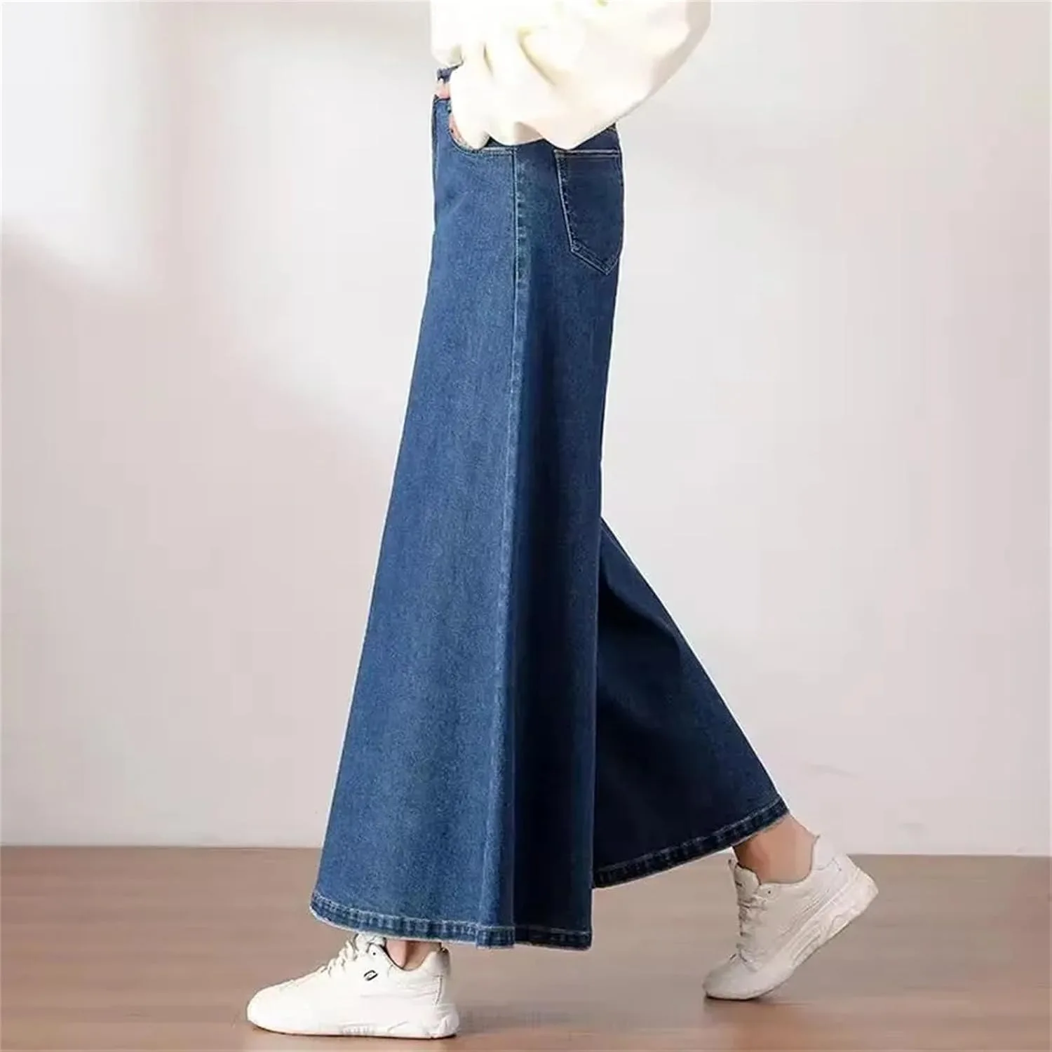 Женские джинсы baggy high waist wide leg в стиле vintage korean y2k — фото 3